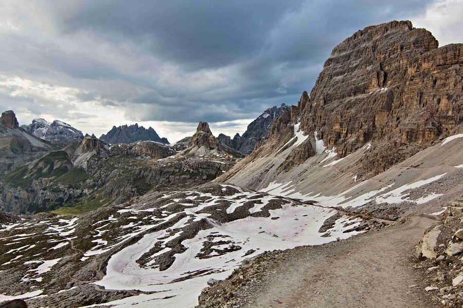 Dolomity, směr Rif.Locatelli