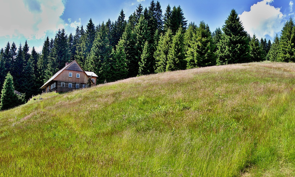 Krkonoše, Šímovy chalupy,j.svah Jelení h.