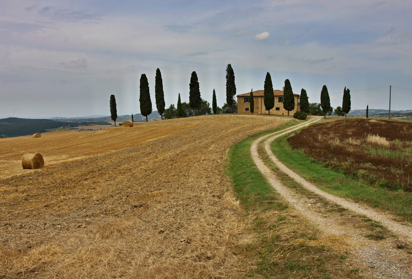 Toskánsko, cesta Montacino - Pienza