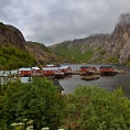 Lofoty, vesnička Nusfjord