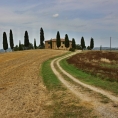 Toskánsko, cesta Montacino - Pienza